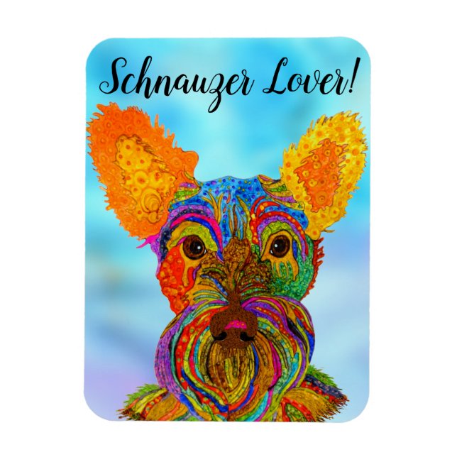 Ímã Schnauzer Magnet 3"x4" (Vertical)