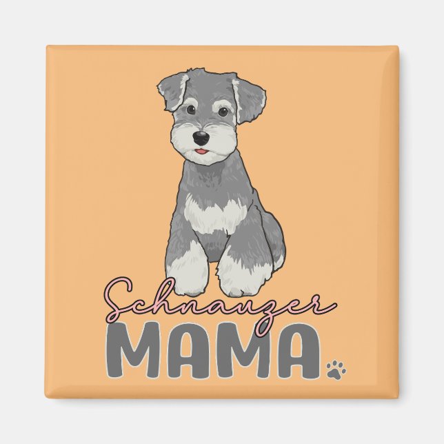 Imã Schnauzer Mama (Frente)