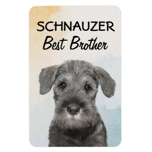 Ímã Schnauzer Melhor Magnet Irmão