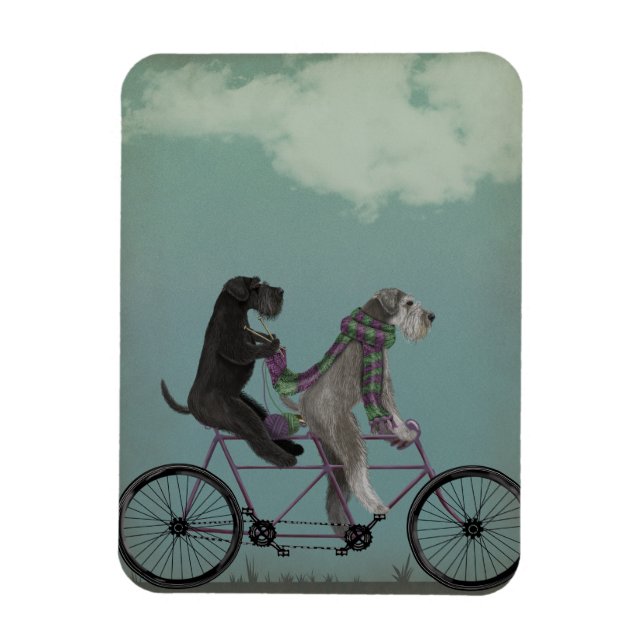 Ímã Schnauzer Tandem (Vertical)