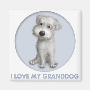 Imã Schnoodle Granddog (branco)