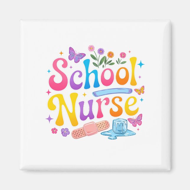 Imã School Nurse Magnet (Frente)