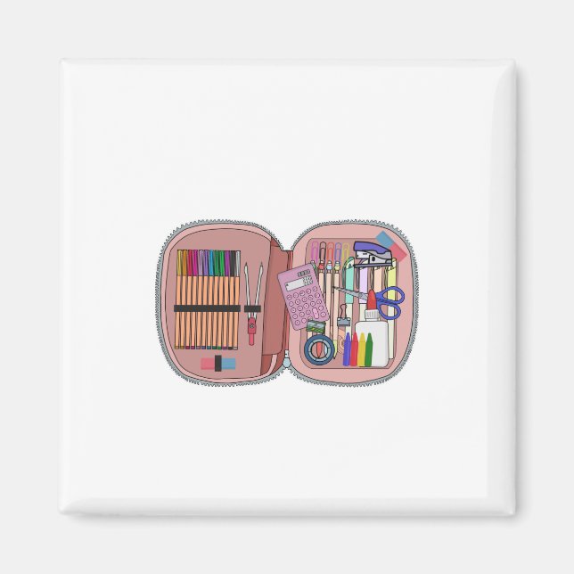 Imã School Pencil Case (Frente)