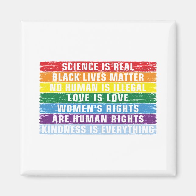 Imã Science Is Real Black Lives Matter (Frente)