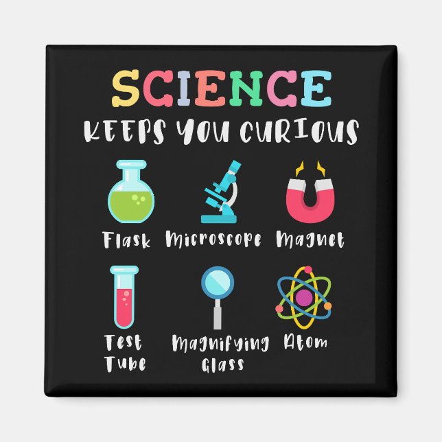 Imã Science keeps you curious (Frente)