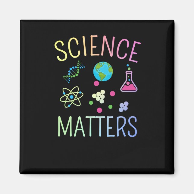 Imã Science S - Engraçado Pun Sticker (Frente)