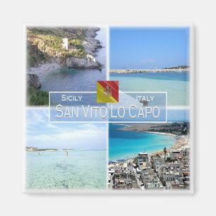 Imã SCL023 SAN VITO LO CAPO - Mosaico - Sicília - Fech