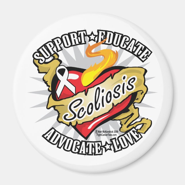 Imã Scoliose Coração Clássico (Frente)