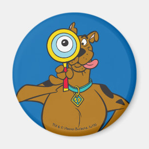 Imã Scooby-Doo com lupa