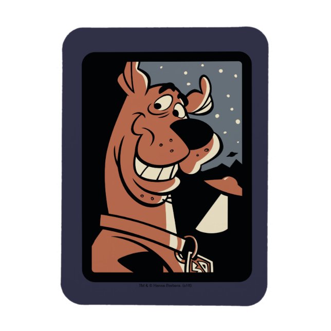 Ímã Scooby-Doo com OVNI (Vertical)