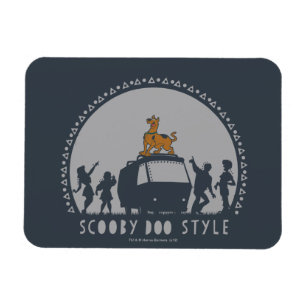 Ímã Scooby-Doo Estilo Tribal Van Silhueta