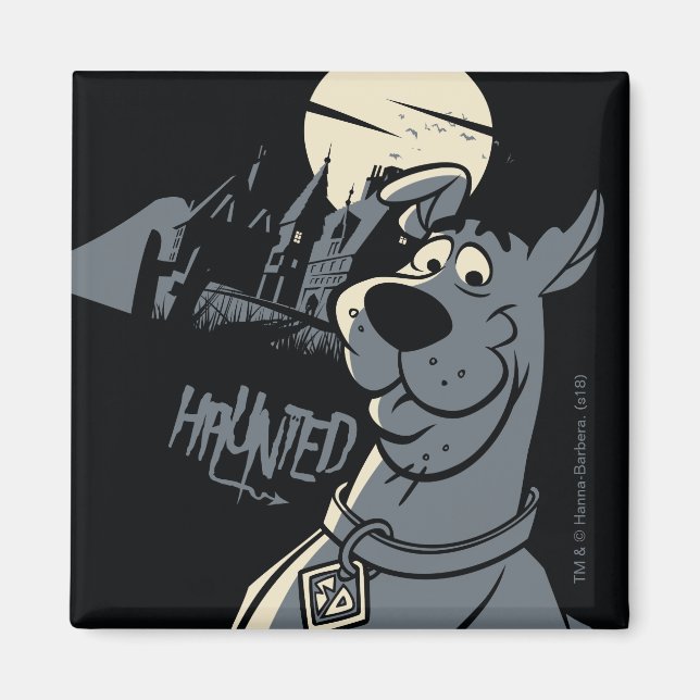 Imã Scooby-Doo Noir Hunted Mansion Graphic (Frente)