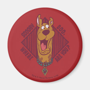 Imã Scooby-Doo onde está você gráfico tribal
