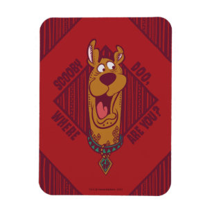 Ímã Scooby-Doo onde está você gráfico tribal