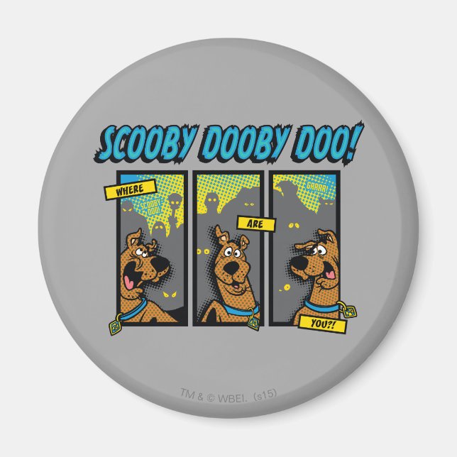 Imã Scooby-Doo Onde Estão Os Painéis De BD (Frente)