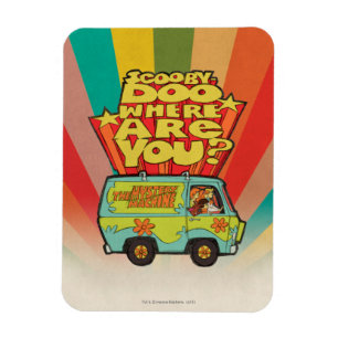 Ímã Scooby-Doo "Onde Você Está?" Cartoon Van Retro