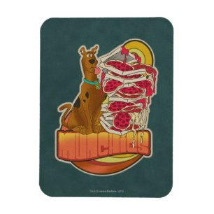 Ímã Scooby-Doo Pilha de pizza "Munchies"