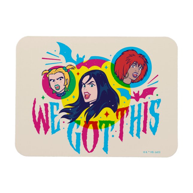 Ímã Scooby-Doo | Raparigas Hex Temos Isto (Horizontal)