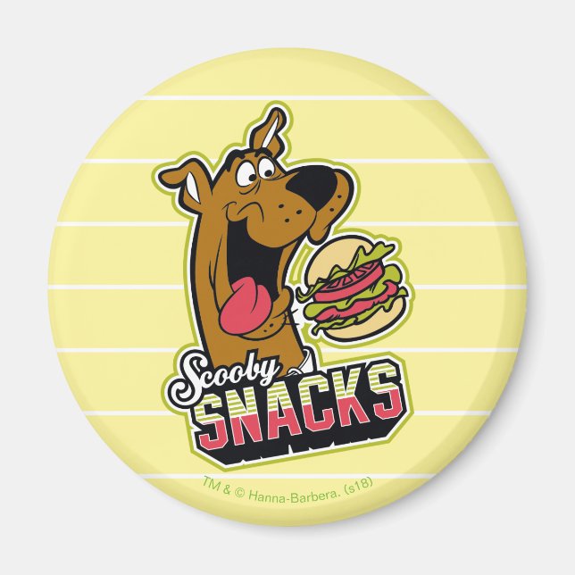 Imã Scooby-Doo "Scooby Snacks" Logo (Frente)