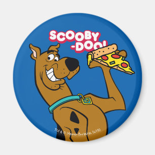 Imã Scooby-Doo With Pizza Slice