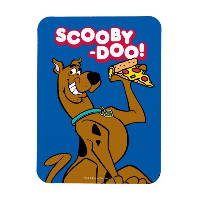 Ímã Scooby-Doo With Pizza Slice (Vertical)