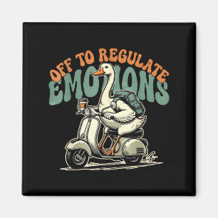 Imã Scooter de ganso engraçado para regular emoções 