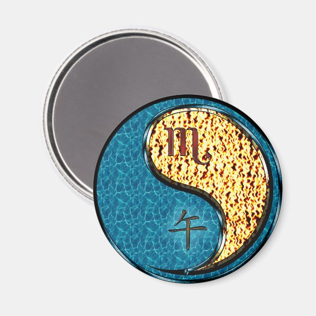 Imã Scorpio & Fire Horse (Front/Back)