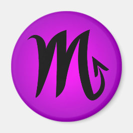 Imã Scorpio Horoscope Sinal Magenta Roxo