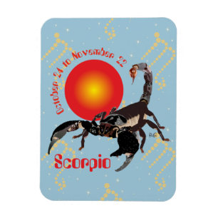 Ímã Scorpio Oct. 24 to Nov. 22 Premium Flexi íman