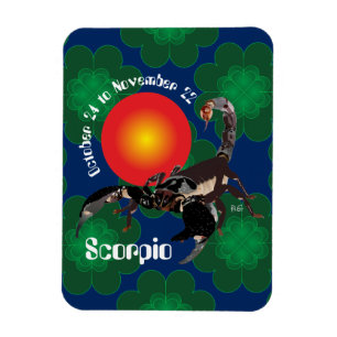 Ímã Scorpio Oct. 24 to Nov. 22 Premium Flexi íman