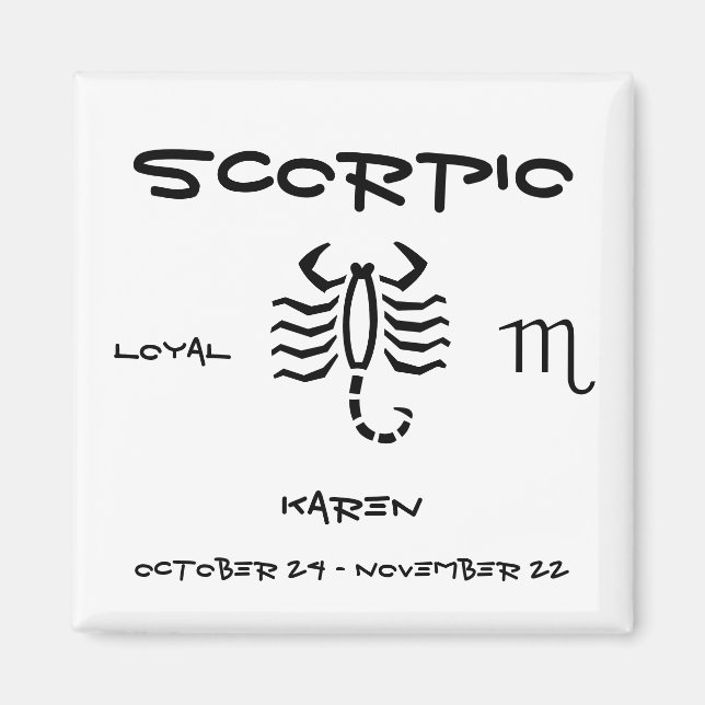 Imã Scorpio Personalizar (Frente)