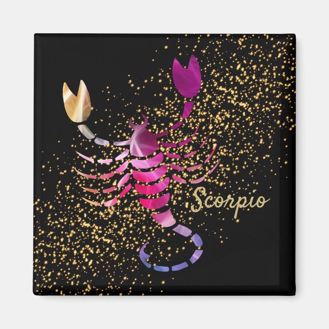 Imã Scorpio - Sinal Zodiac (Frente)