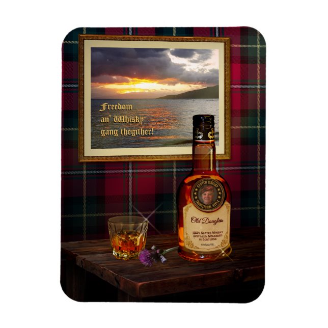 Ímã Scotch Whisky Magnet sem texto e imagem (Vertical)