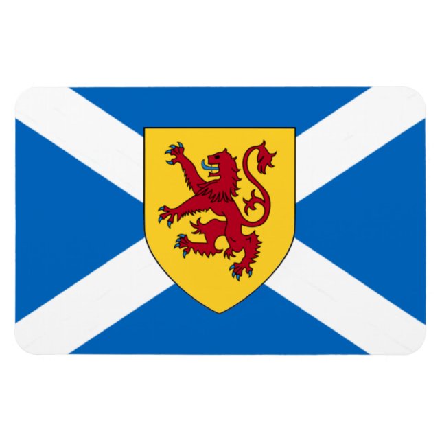 Ímã Scotland Flag Magnet - Cross & Lion (Horizontal)