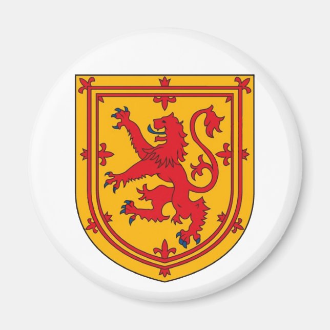 Imã Scotland Lion Rampant Shield (Frente)
