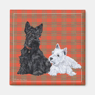 Imã Scottie Adulto & Filhote Westie