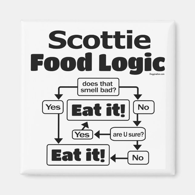 Imã Scottie Comida Logic (Frente)