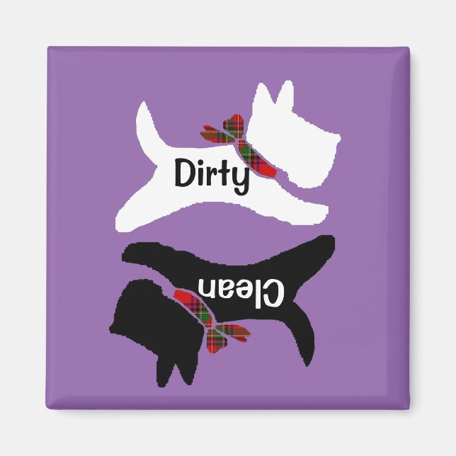 Imã Scottie Dishwasher Magnet Personalize (Frente)