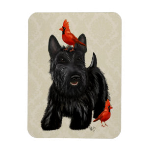 Ímã Scottie Dog e Red Birds