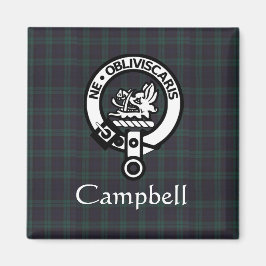 Imã Scottish Campbell Crest Crachá & Tartan