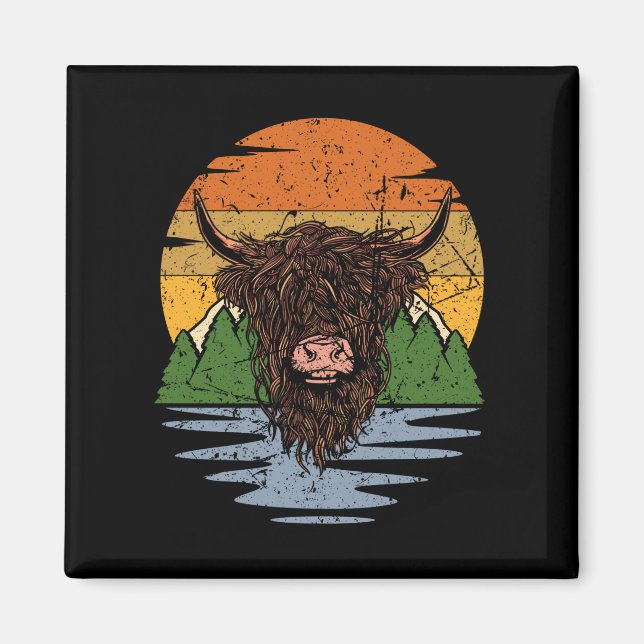 Imã Scottish Highland Cattle (Frente)