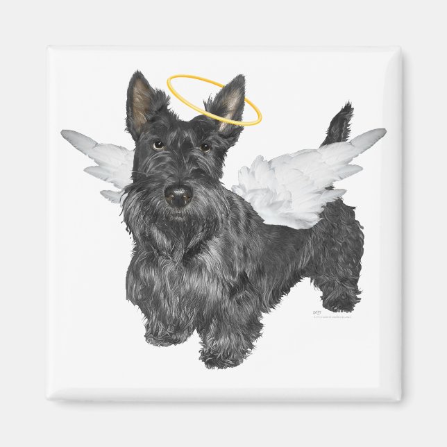 Imã Scottish Terrier Angels (Frente)