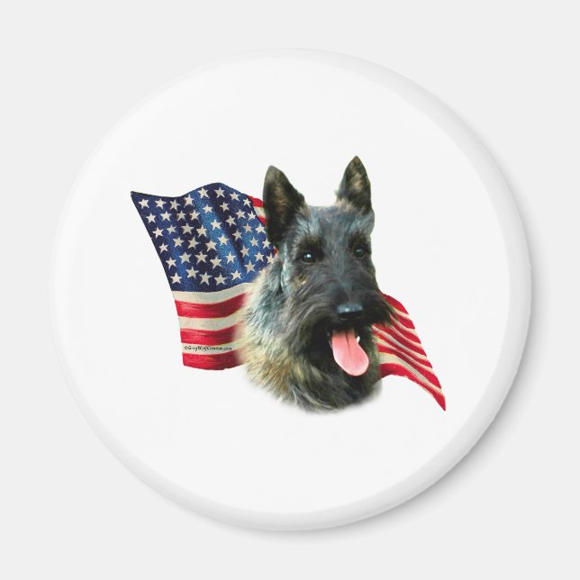 Imã Scottish Terrier (indle) Flag (Frente)
