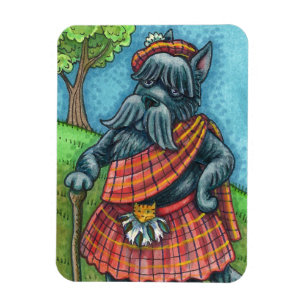 Ímã SCOTTISH TERRIER, SCOTTIE DOG PRIDE Kilt Sporran