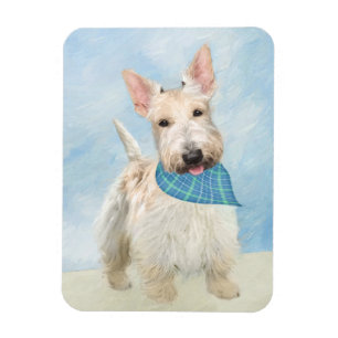 Ímã Scottish Terrier Wheaten Dog Painting