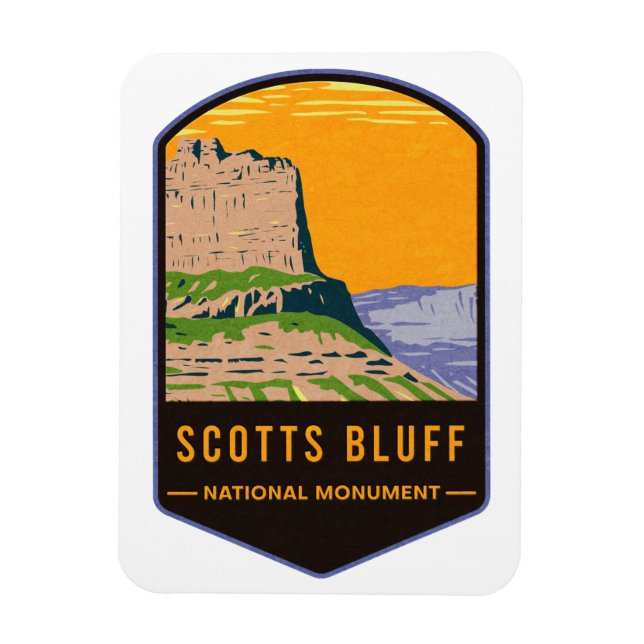 Ímã Scotts Bluff National Monument (Vertical)