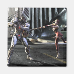 Imã Screenshot: Cyborg contra Harley