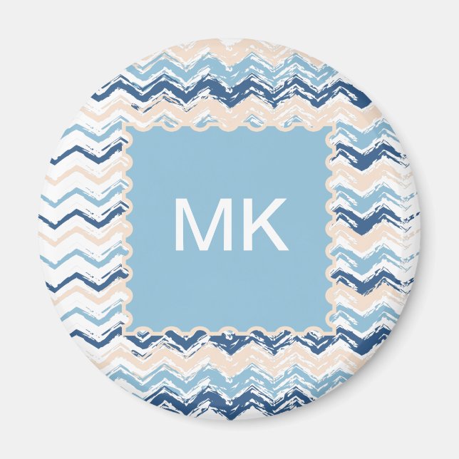 Imã Scribble ZigZag na costa (Frente)