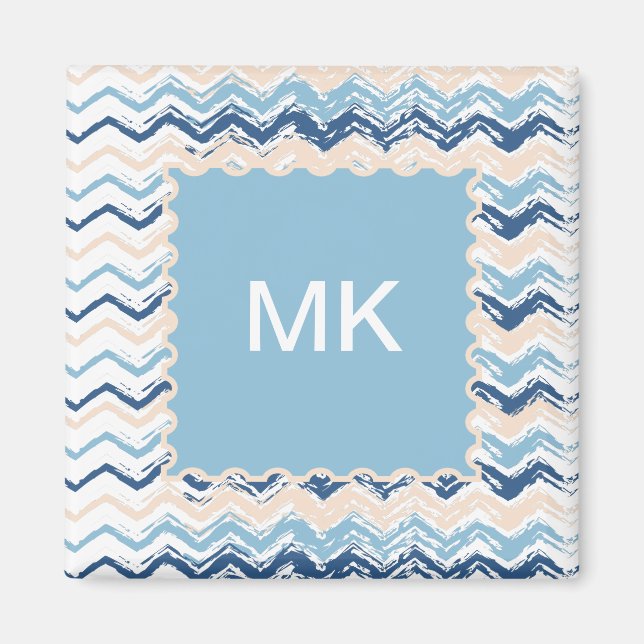 Imã Scribble ZigZag na costa (Frente)