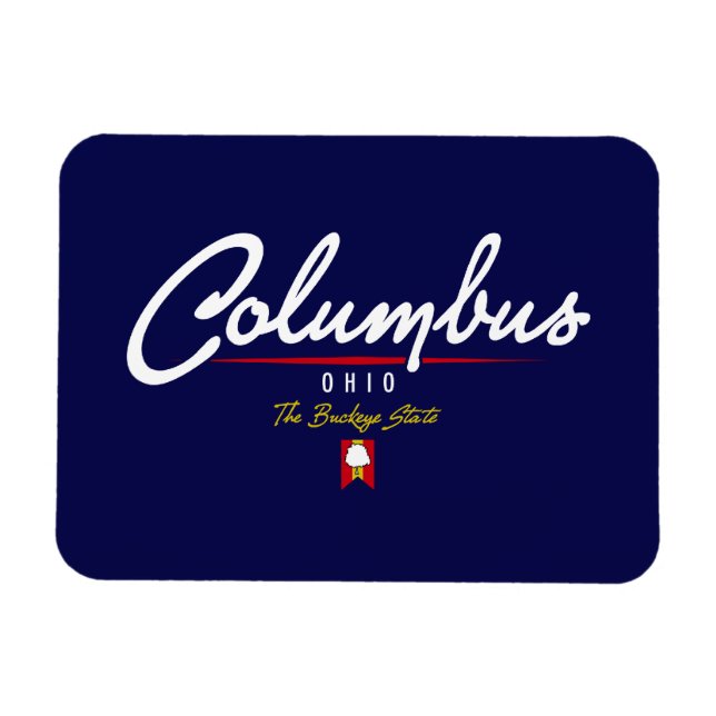 Ímã Script Columbus (Horizontal)